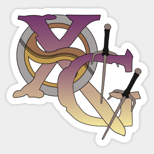 Xena & Gabrielle Letters Sticker